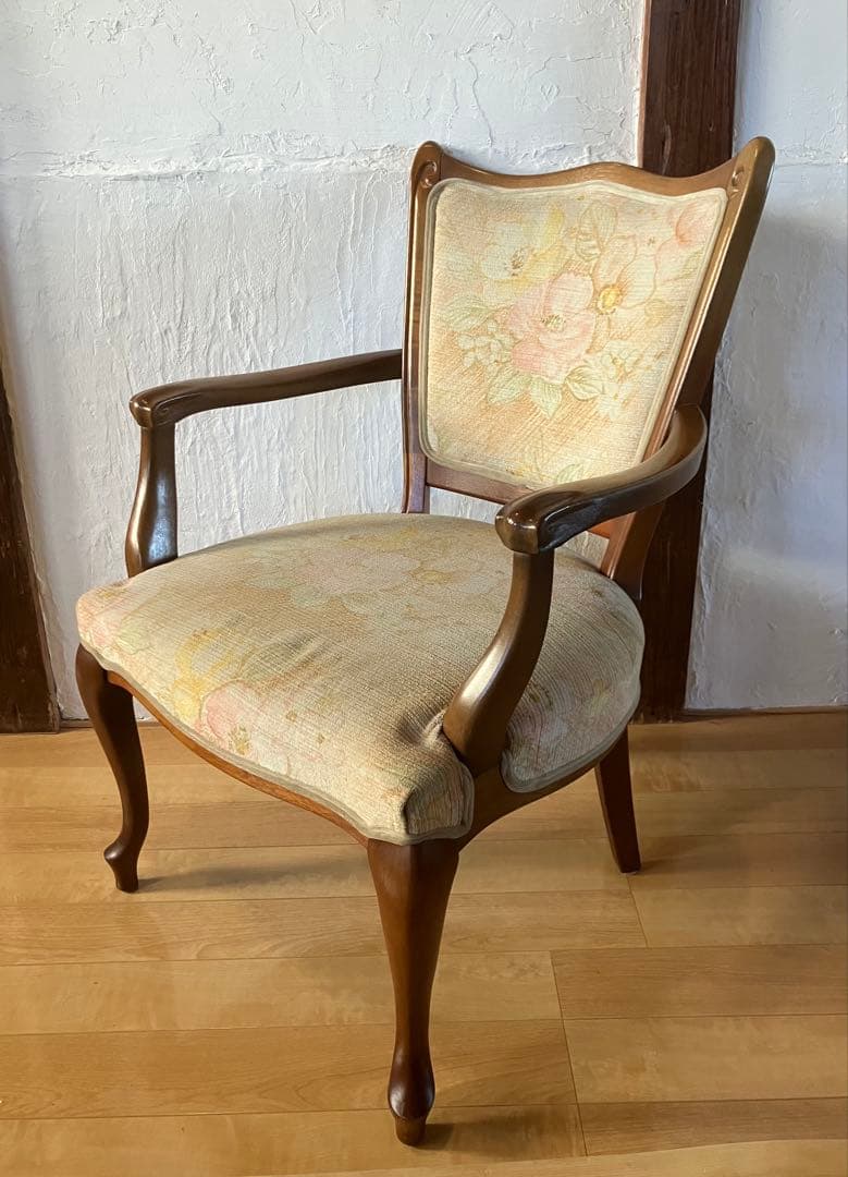 マルニ 猫足 アームチェア 花柄 ①