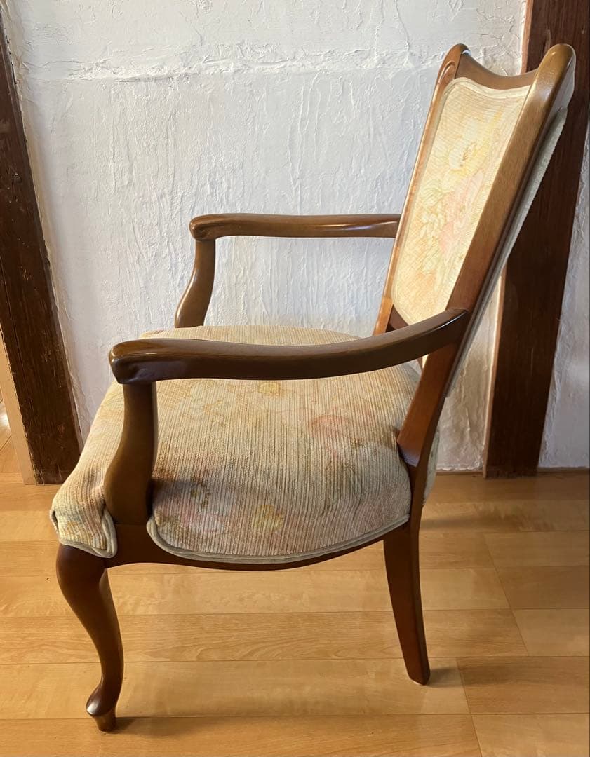 マルニ 猫足 アームチェア 花柄 ①