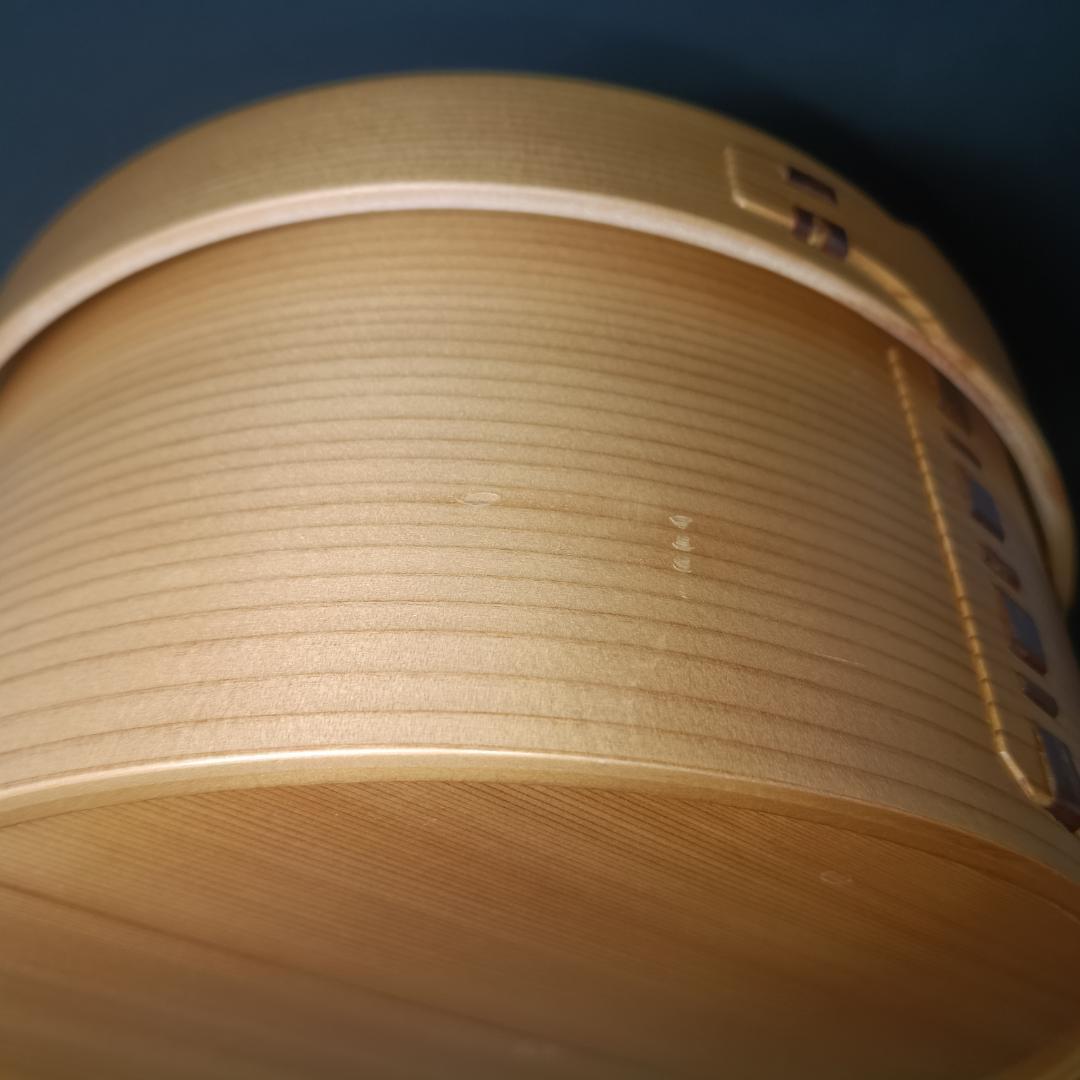 新品　大館曲げわっぱ　おひつ（3人用）　しゃもじ付き