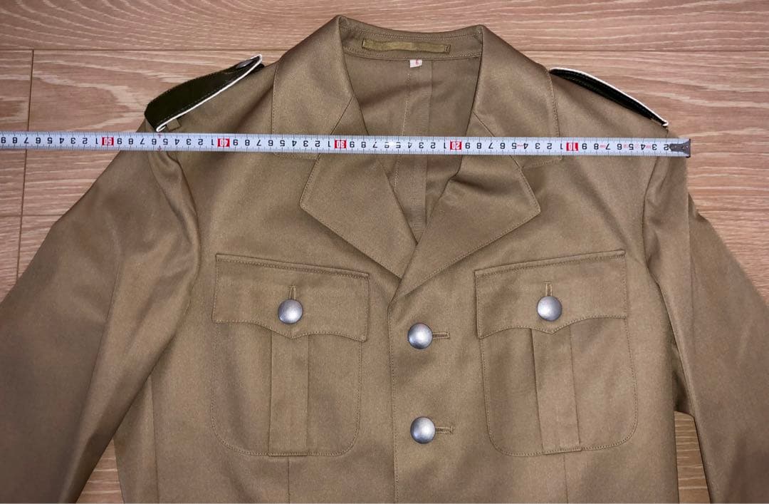 ドイツ軍アフリカ軍団ジャケット 新品ドイツ軍M36ぽいベージュ制服　Lサイズ程度