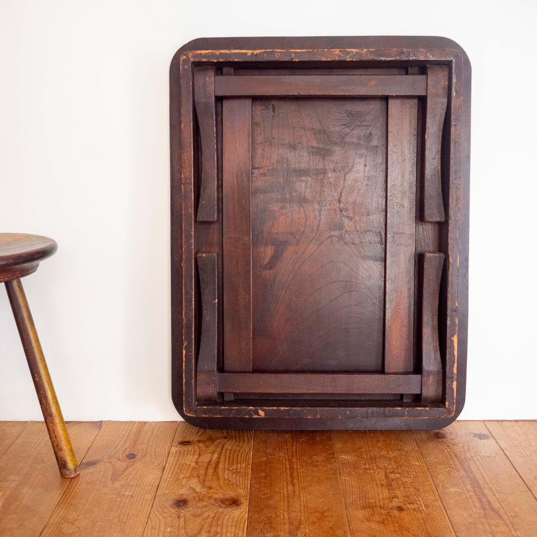 古いちゃぶ台　折りたたみ　古道具