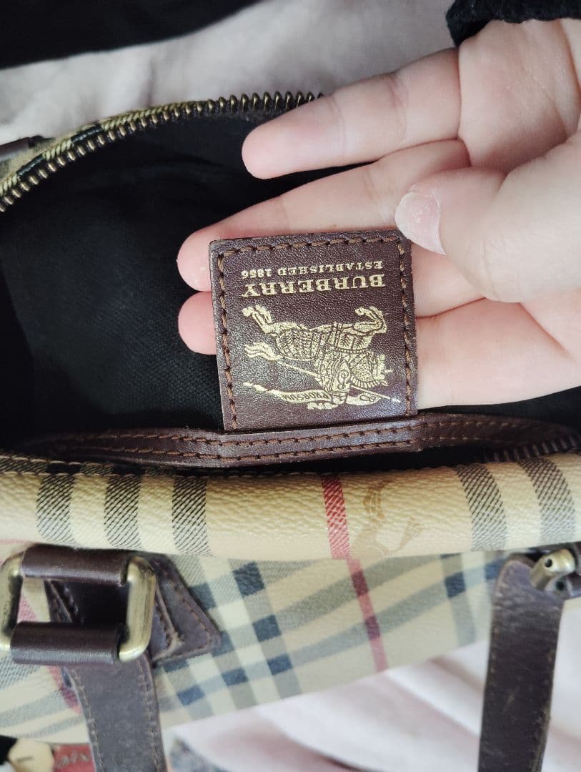 Burberry ボストンバッグ ベージュ・チェック