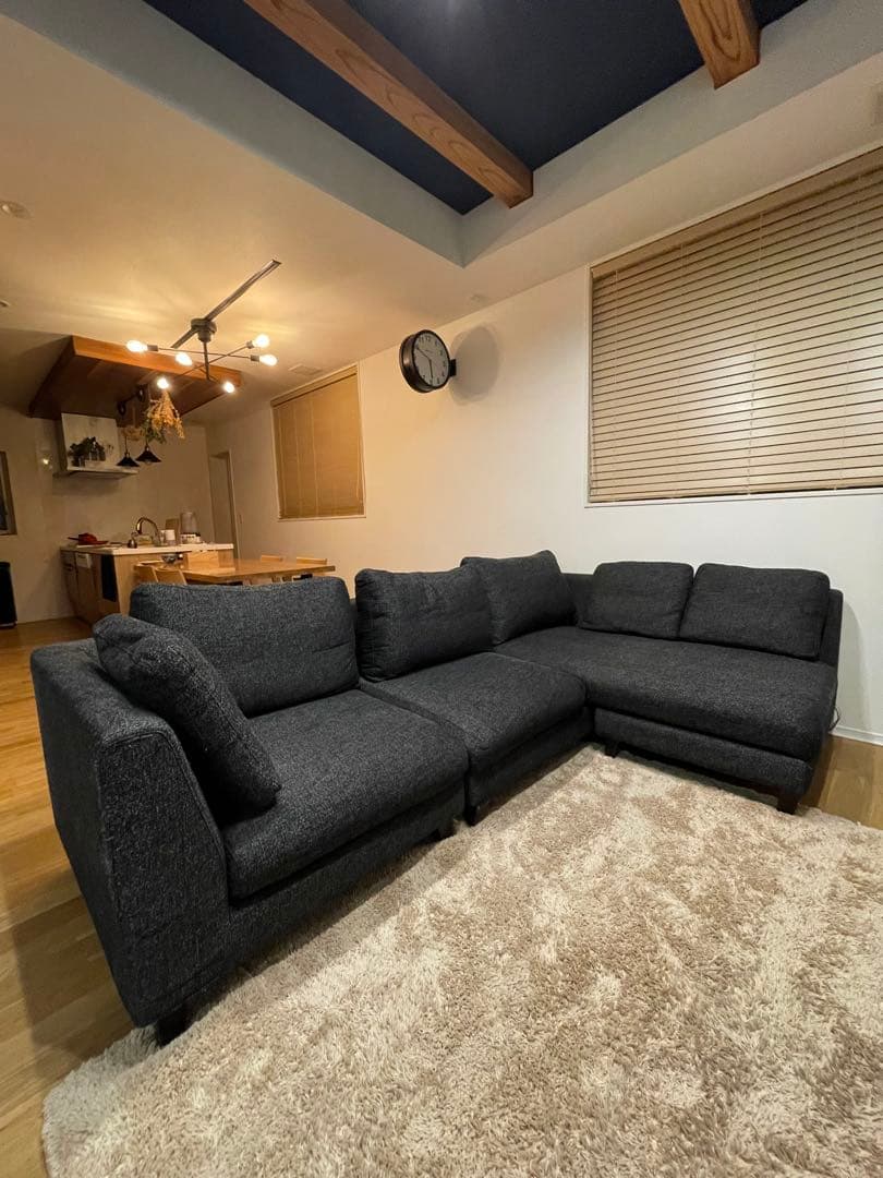 富山県　コーナーカウチソファ