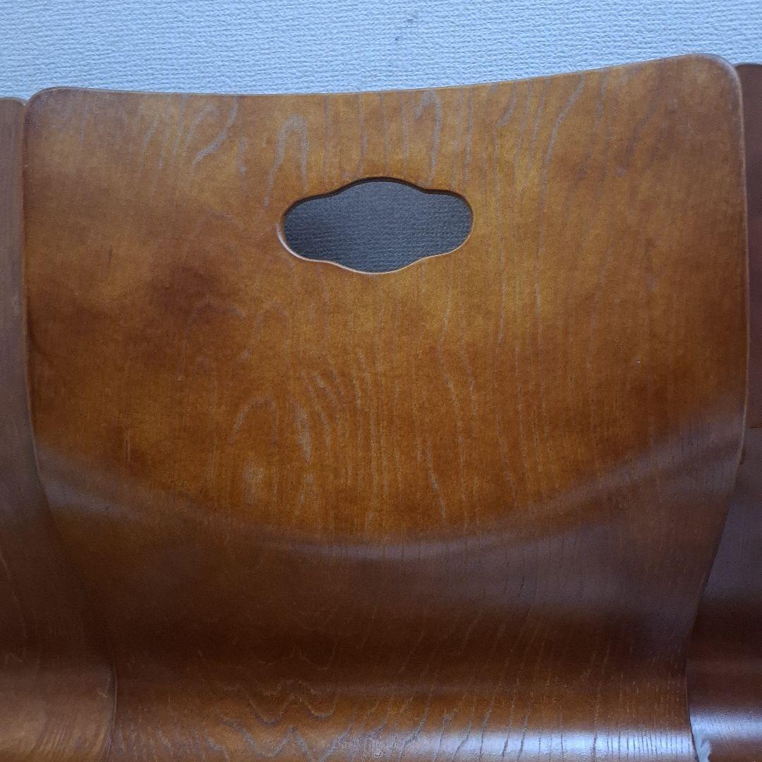 【美品】光製作所 木製座椅子 曲げ座椅子 和座椅子 旅館椅子 6脚セット