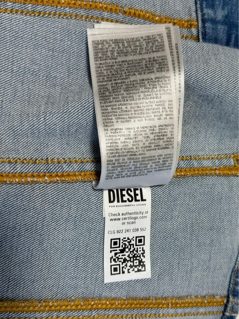 DIESEL ディーゼル　ベアトップ De-Ville デニムビスチェ