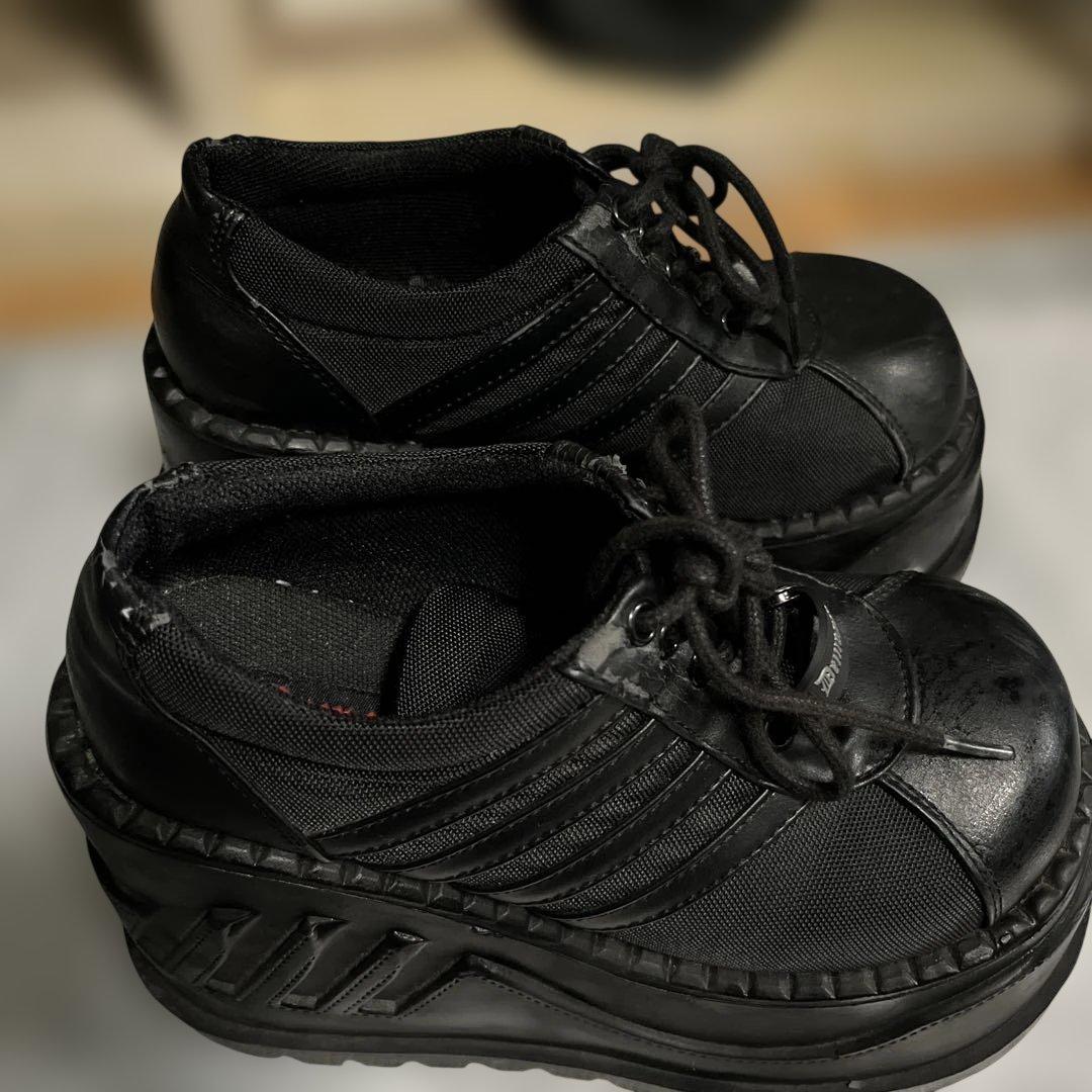 Demonia ブラック 厚底スニーカー