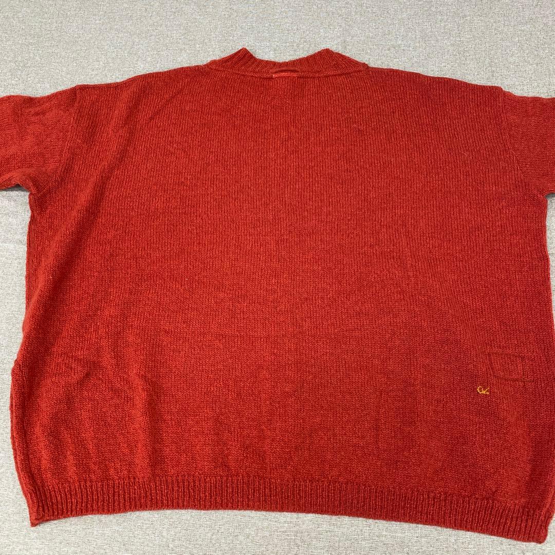 N892＊ SDL 45R レディース ウール ニット セーター 朱色