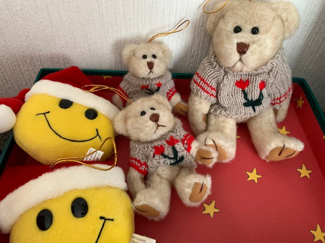 アメリカ　クリスマスオーナメント アメリカンカントリー収納BOX入り　16