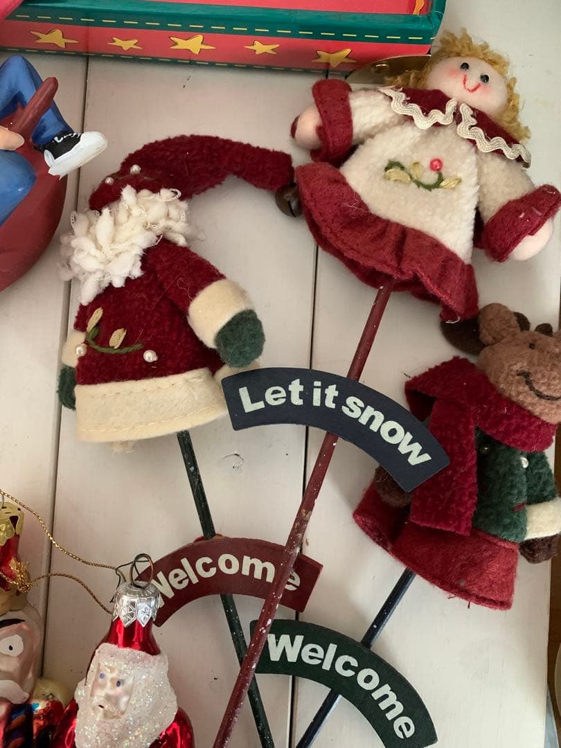 アメリカ　クリスマスオーナメント アメリカンカントリー収納BOX入り　16