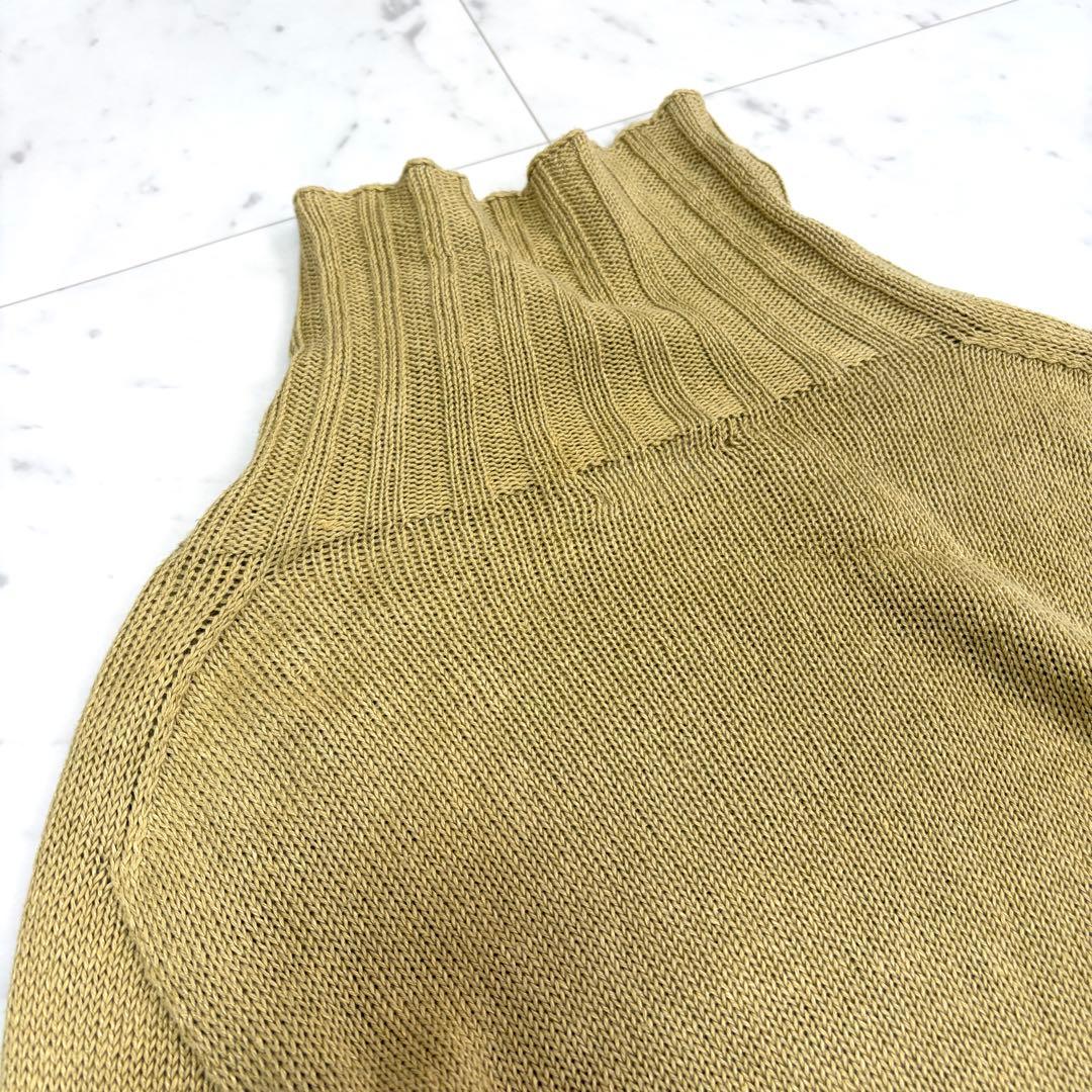 美品 マーガレットハウエル リネンコットンハイネックニット スコットランド製 Ⅱ