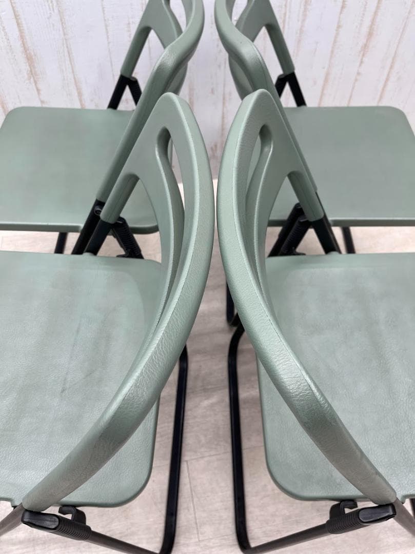 axona AICHI 折りたたみ椅子 MILO 4脚 フラットスタッキング