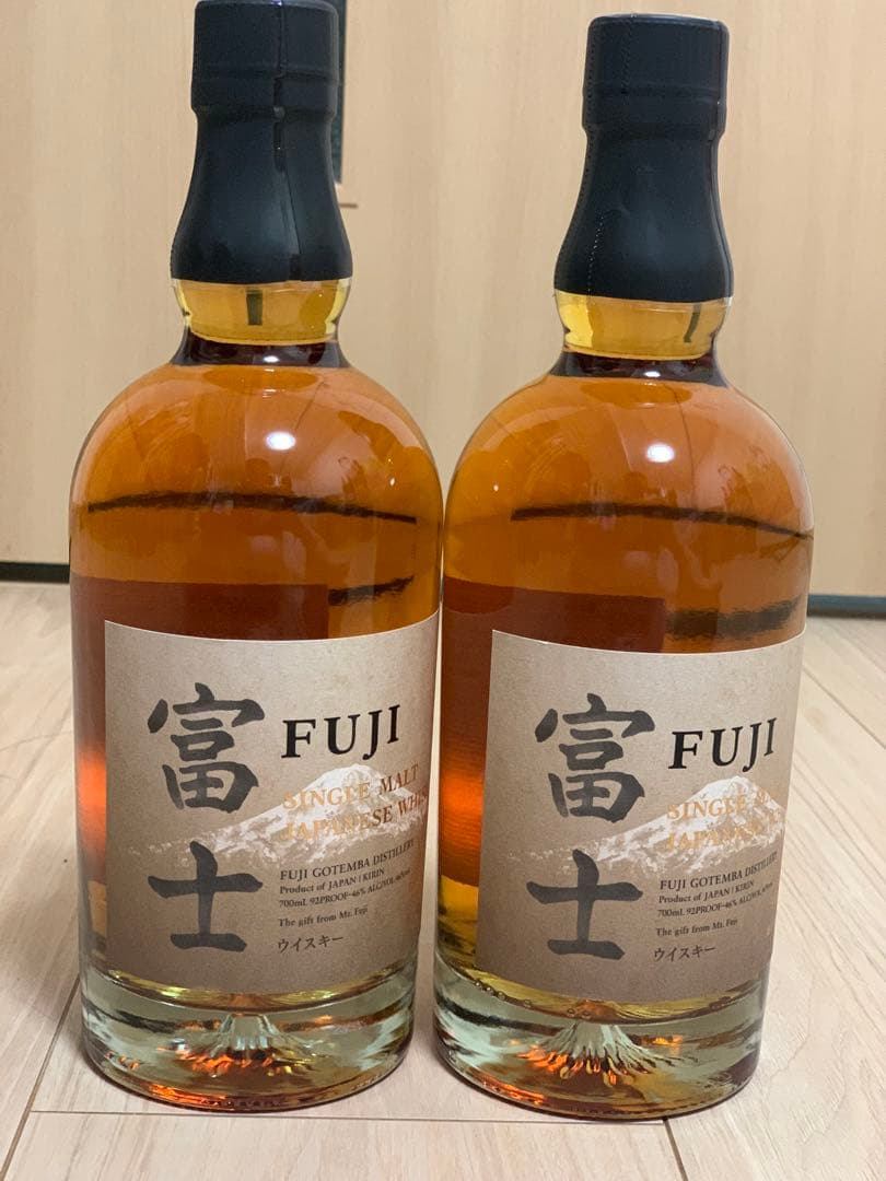 【新品未開封】 キリンシングルモルトジャパニーズウィスキー富士700ml 2本