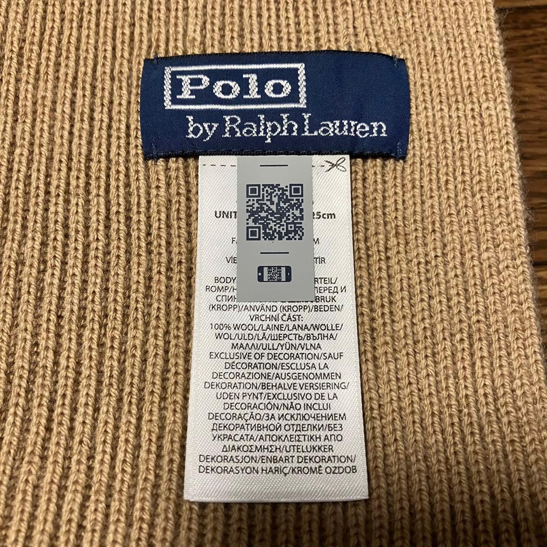 トリプルポニー！　Polo by Ralph Lauren ベージュ マフラー