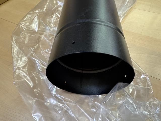 薪ストーブ用 一重煙突 直管 150㎜ 1m 耐熱600℃ 黒 山の煙突屋さん