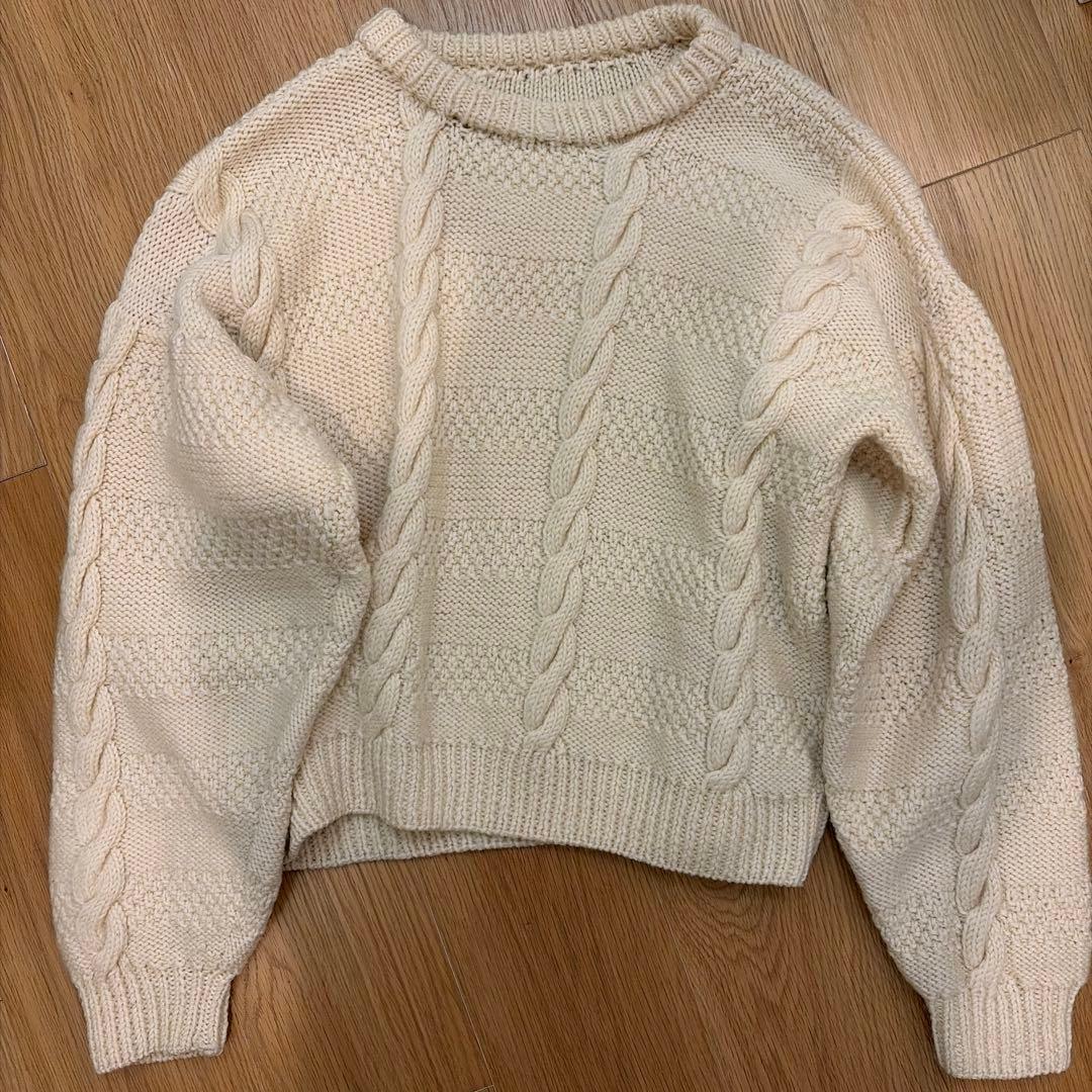 ケーブルニット vintage