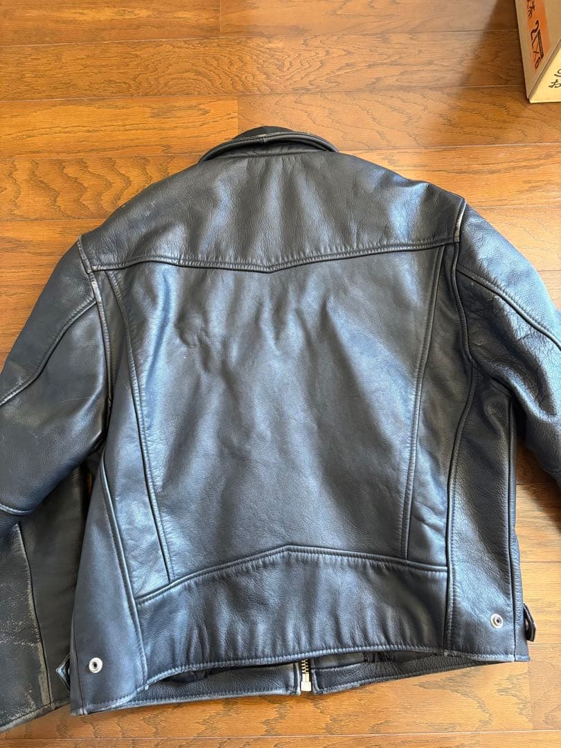 US NAVY.Spec 8816ブラックレザーライダージャケット