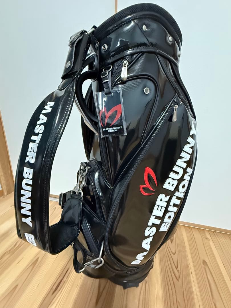 美品★MASTER BUNNY EDITION ゴルフバッグ エナメルブラック