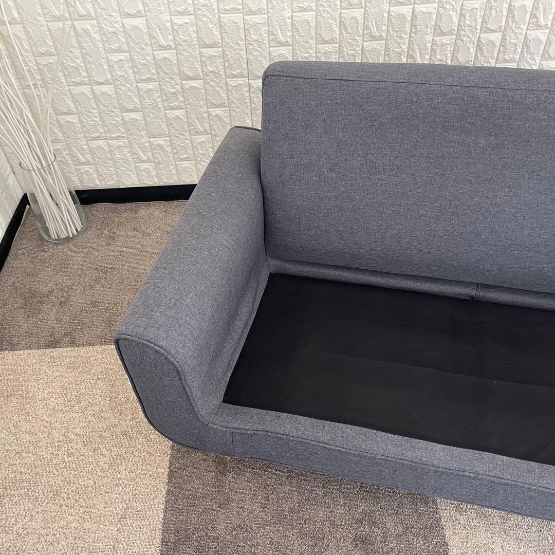 東京23区配送無料✨アイリス　北欧2人掛けソファ　グレー　美品