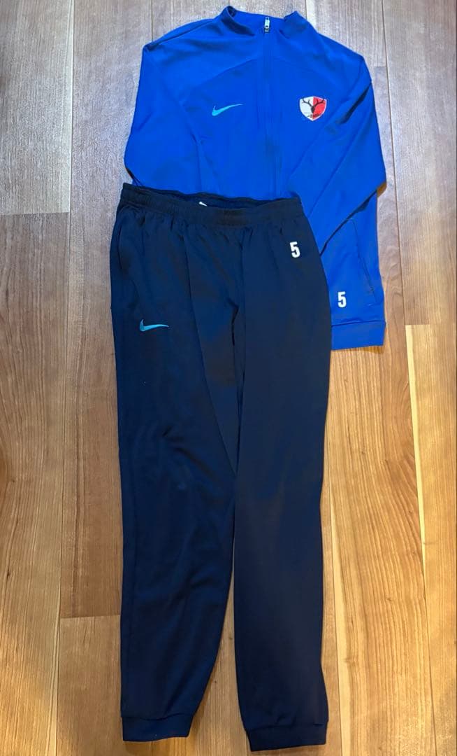 鹿島アントラーズ トレーニングウェア ジャージセット 青 上下XL