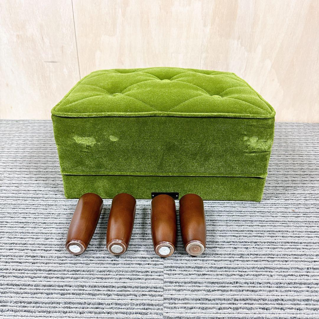 カリモク60 Kチェア オットマン モケットグリーン 【送料無料】 カリモク