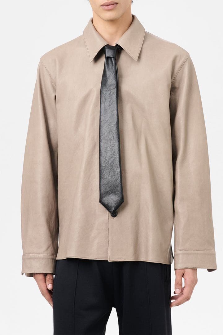 小物 OUR LEGACY TIE Black Real Fake Leather