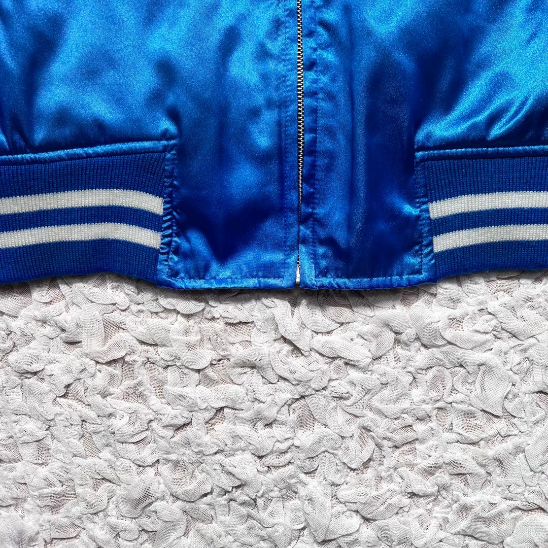 『激シブ』　ホシヒメ　スカジャン　豪華刺繍　龍　袖刺繍　ビッグ刺繍　青　【3L】