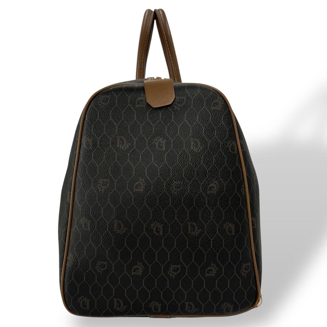 オールド　ディオール　ハニカム　ボストンバッグ　PVCレザー　旅行バッグ　革ロゴ