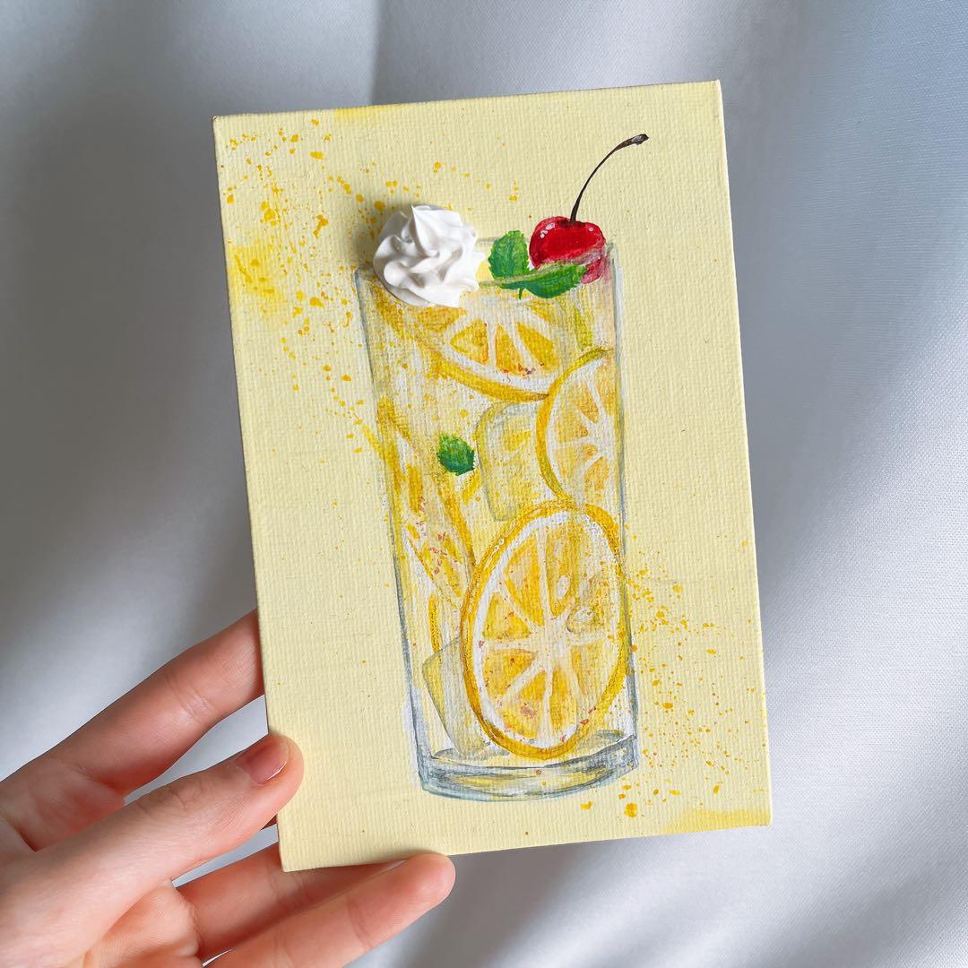 レモネード アート イラスト カフェ