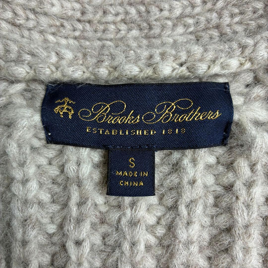 ブルックスブラザーズ Vネックカーディガン　アルパカ49％ブレンド　極美品