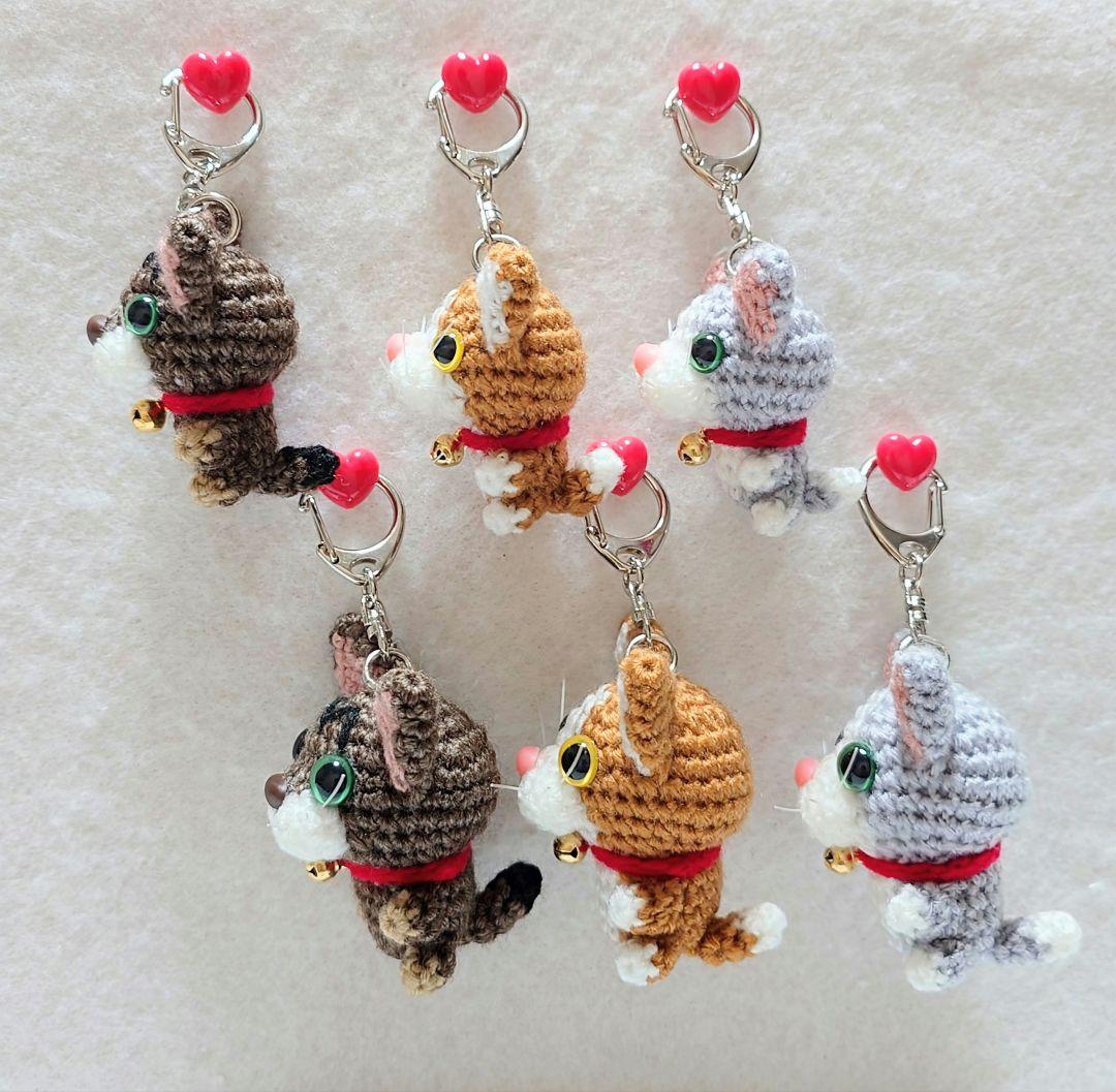 犬・ネコ　キーホルダー（大・小・ミニ）13点セット