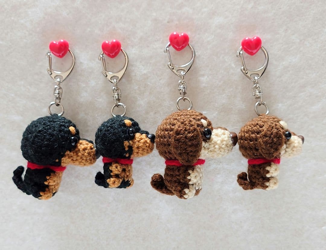 犬・ネコ　キーホルダー（大・小・ミニ）13点セット