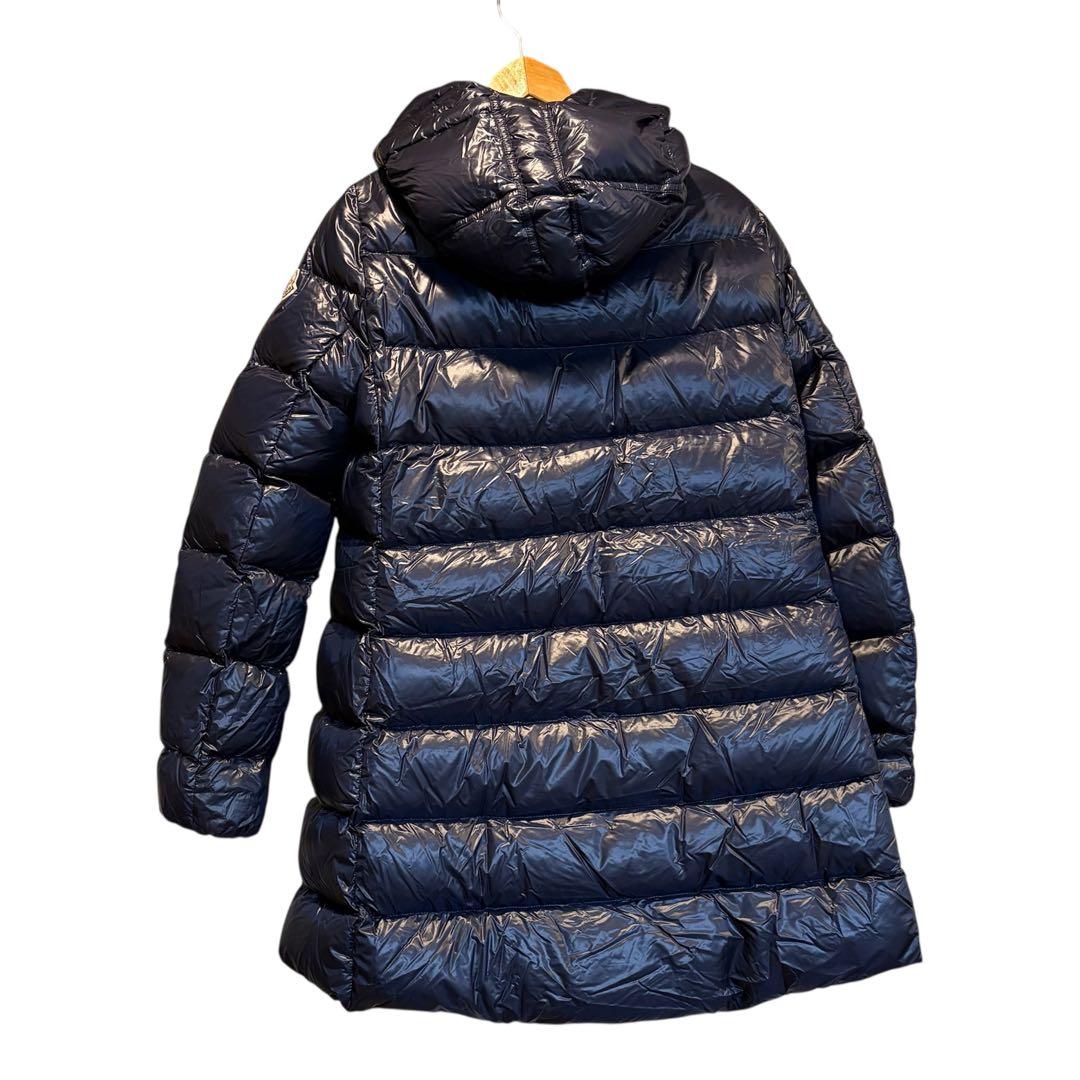 レディース　モンクレール　ダウンジャケット　ダウン　ジャケット　フード　紺色　S