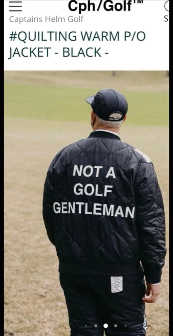 Captains Helm Golf 防寒中綿 セットアップ　ブラック　L