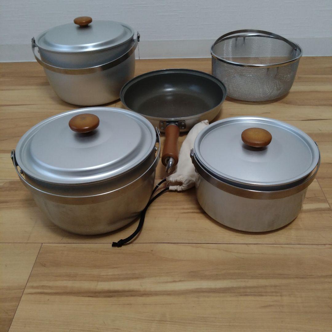 廃盤　スノーピーク　ダイナエッグ　cs-300 鍋フライパンセット+ザル
