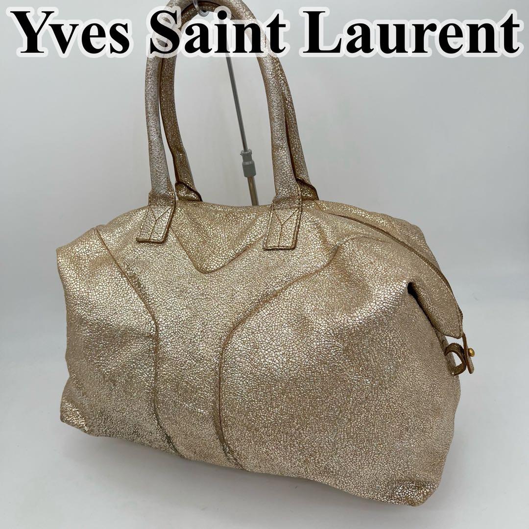 イヴサンローラン ハンドバッグ ミニボストン Yライン リヴゴーシュ レザー