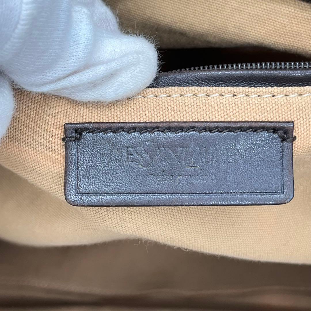 イヴサンローラン ハンドバッグ ミニボストン Yライン リヴゴーシュ レザー