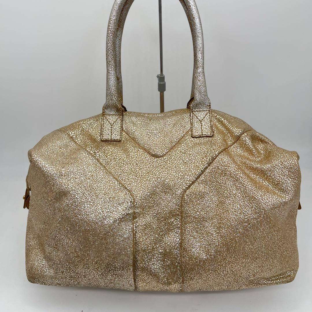 イヴサンローラン ハンドバッグ ミニボストン Yライン リヴゴーシュ レザー