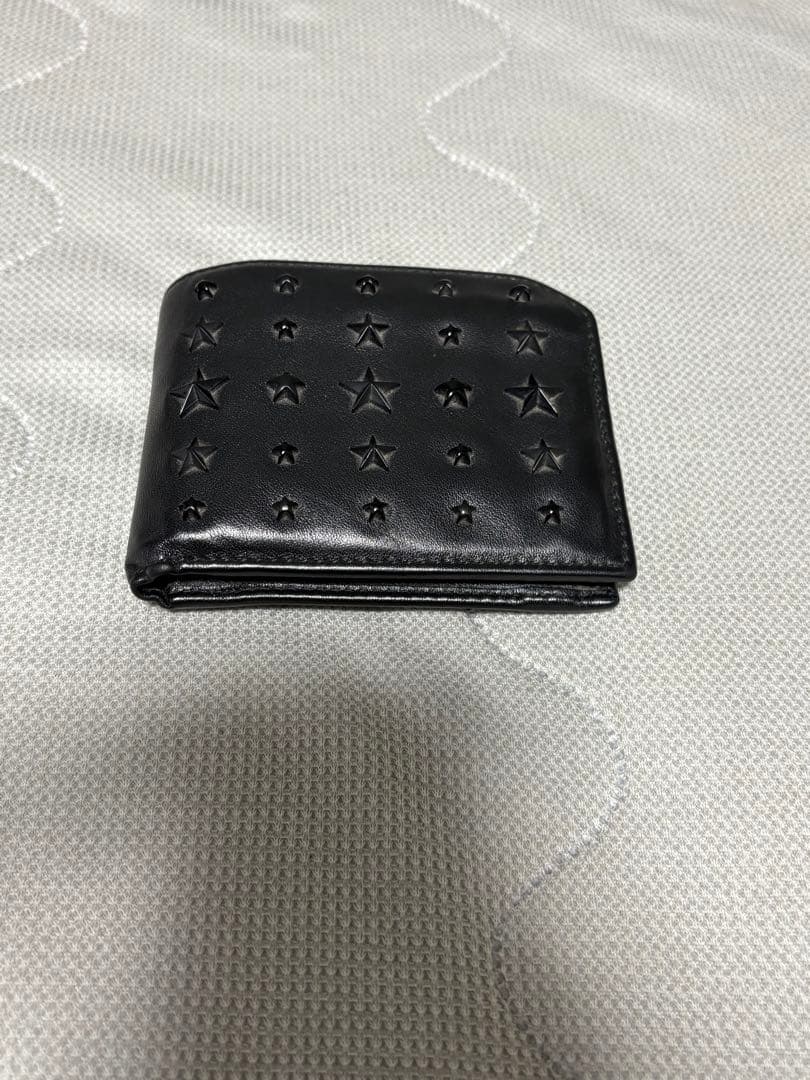 ジミーチュウ　二つ折り財布　ブラック