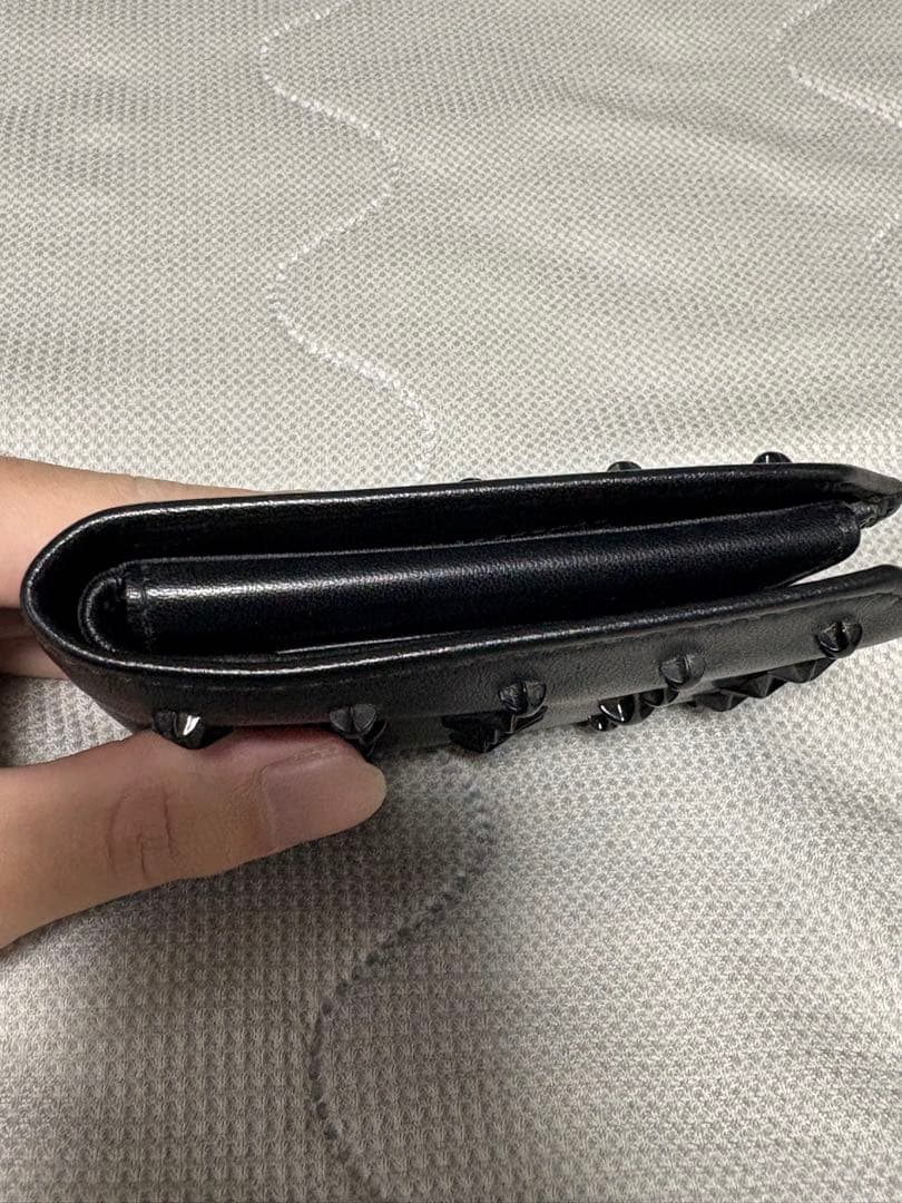 ジミーチュウ　二つ折り財布　ブラック