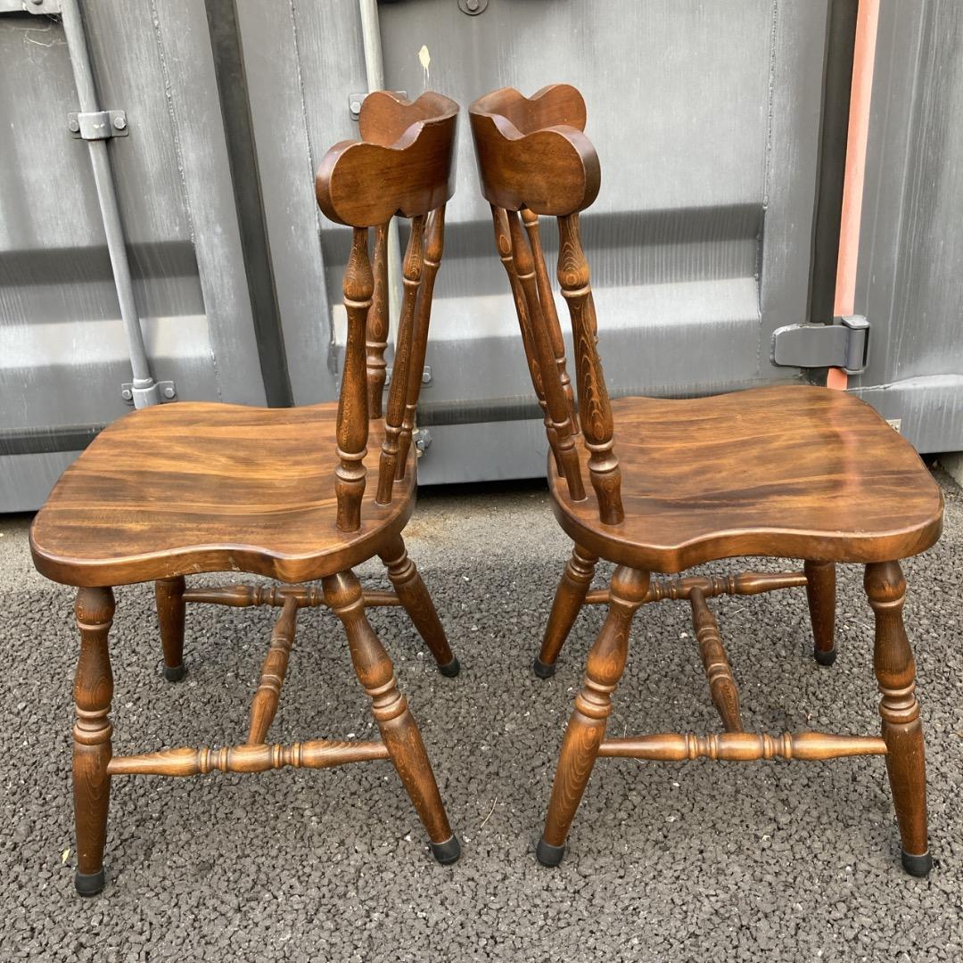 【お値下げOK】飛騨産業 キツツキ ウィンザーチェア 3脚セット ロゴ剥がれ