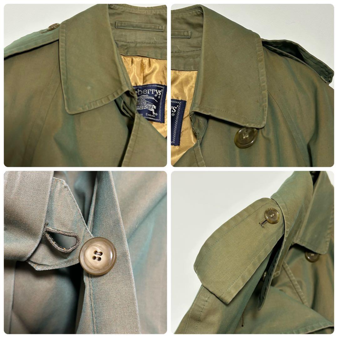 ✨希少 BURBERRY トレンチコート 玉虫色 ノバチェック ロング ライナー