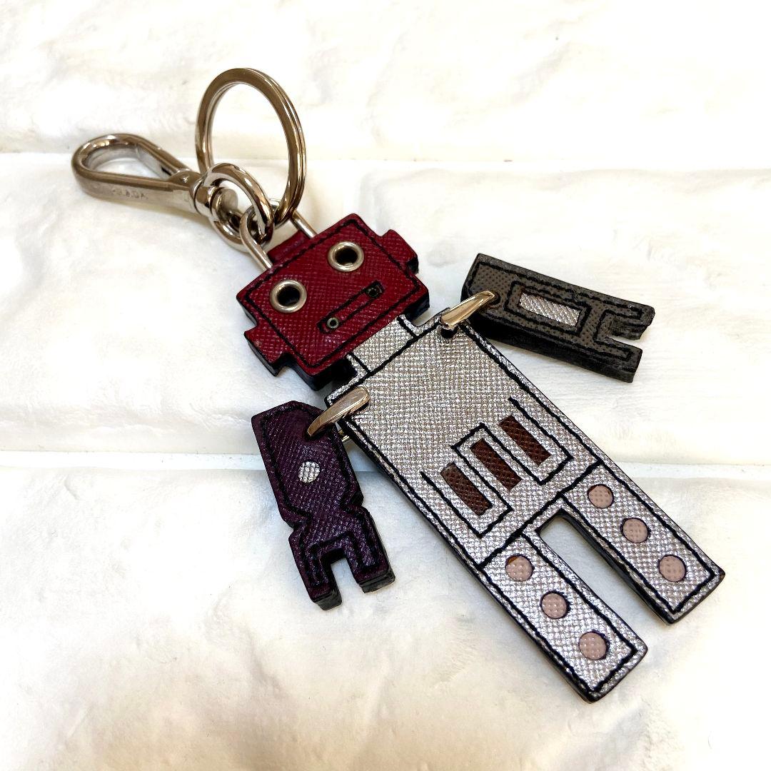【希少】PRADA　プラダ　ロボット　チャーム　キーリング　キーホルダー