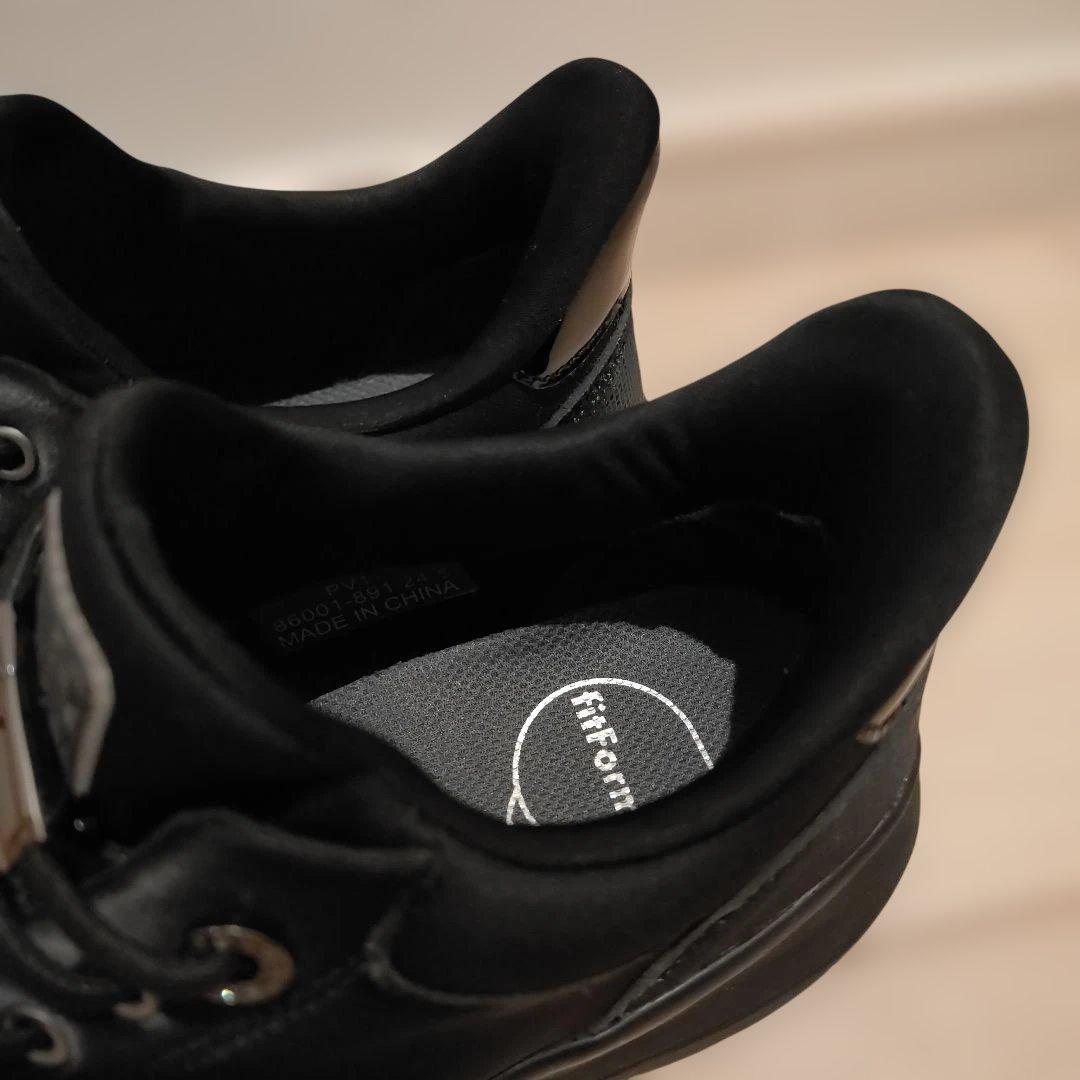 撥水ハンズフリースニーカー651 （ブラック×ブラック）　fitfit