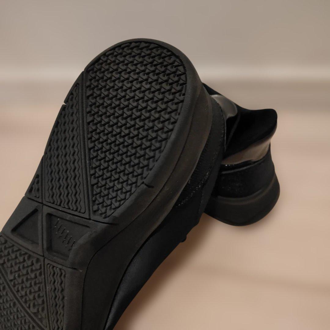 撥水ハンズフリースニーカー651 （ブラック×ブラック）　fitfit