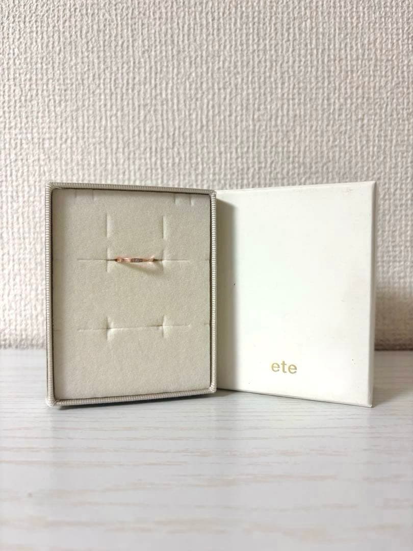 ete K10PG ダイヤモンド リング インフィニティ