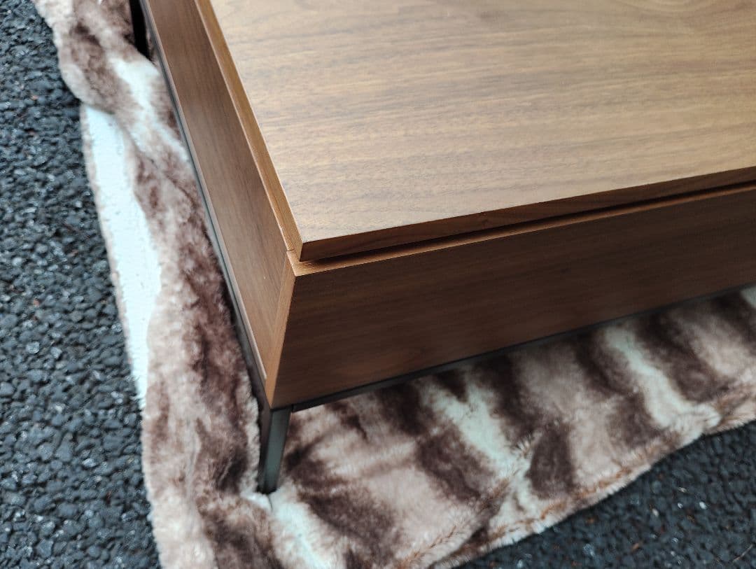 ニトリ センターテーブル リフトアップ 昇降 ウォルナット ロウヤ LOWYA