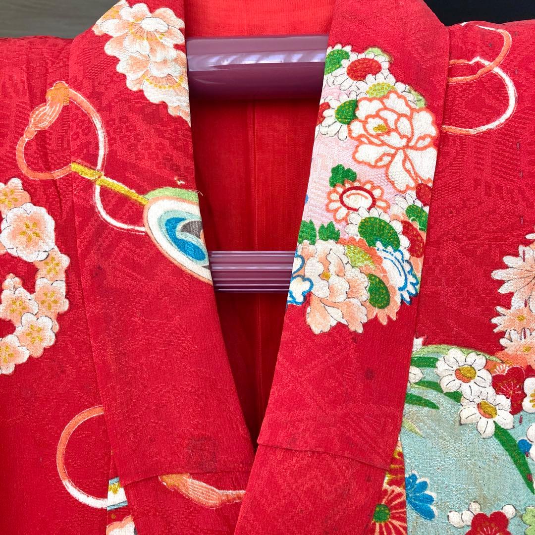 アンティーク　女の子　子供着物　アンティーク着物　七五三　NO6