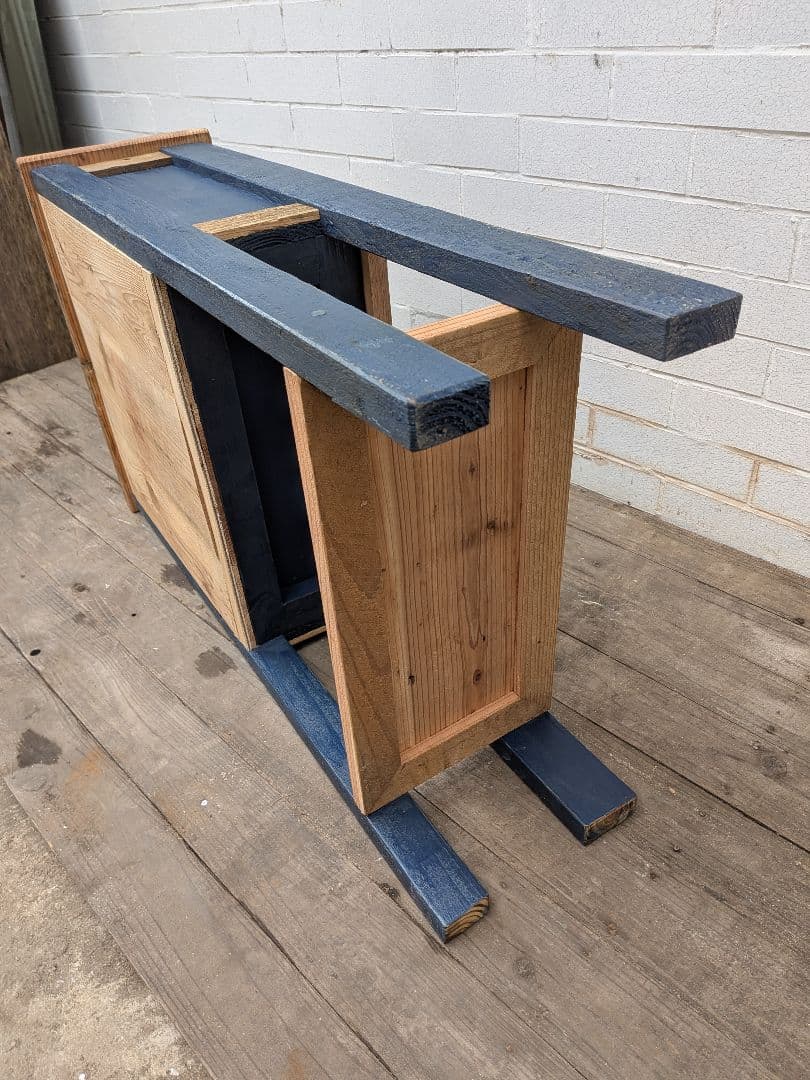 古材かざり棚　　紺色