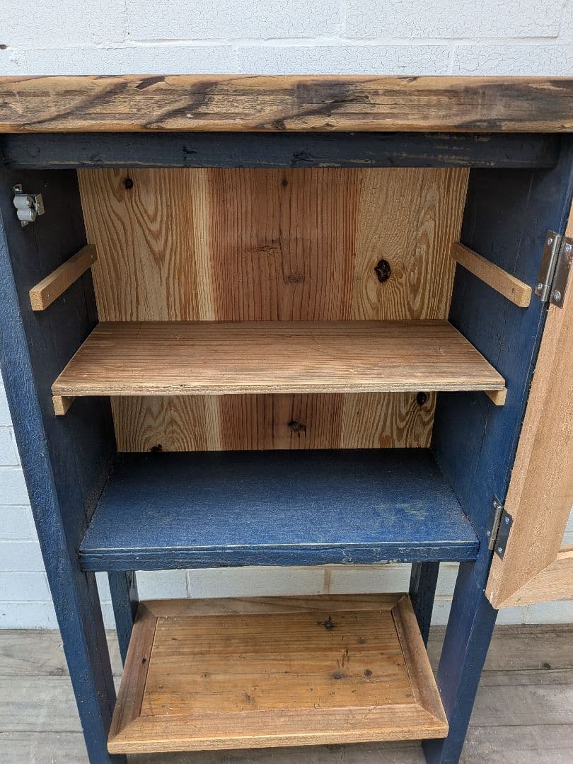 古材かざり棚　　紺色