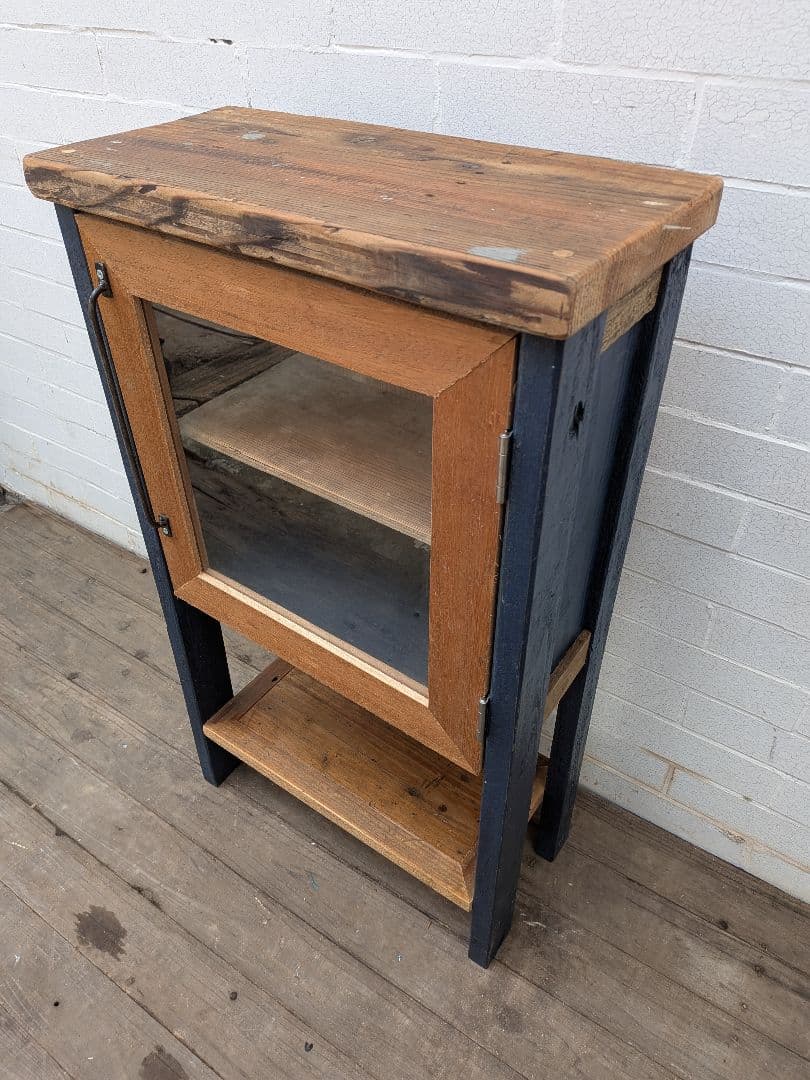 古材かざり棚　　紺色